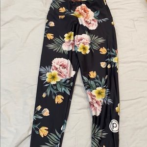 Pure barre floral leggings
